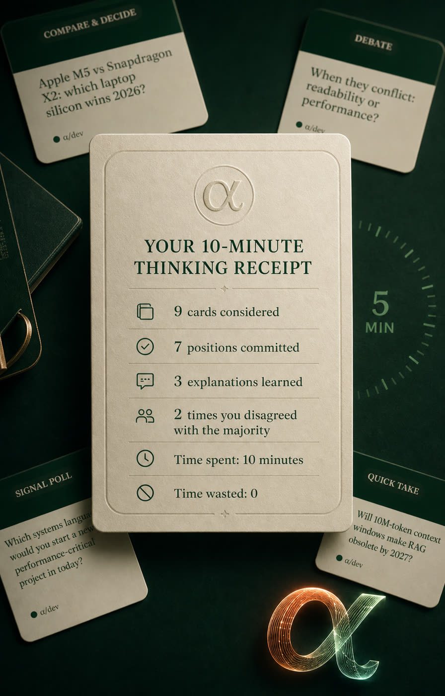 A finite focus session represented as an editorial receipt